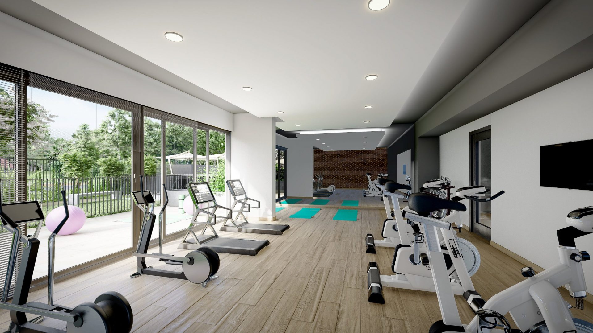 Fotografía de gimnasio en Edificio Santa Cristina